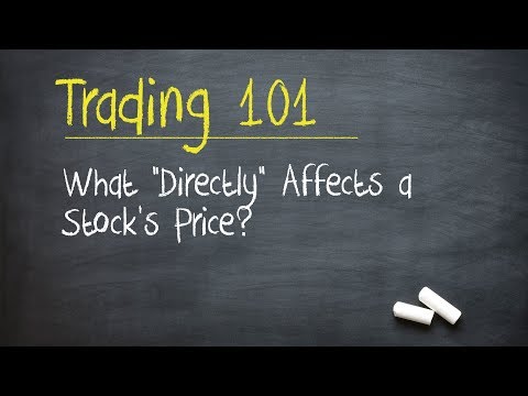 Trading 101: What “Directly” Affects a Stock’s Price?