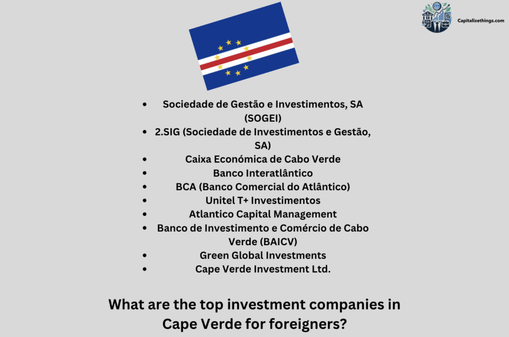 Cape Verde top foreign investment companies