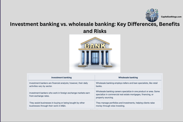 difference between wholesale and investment banking