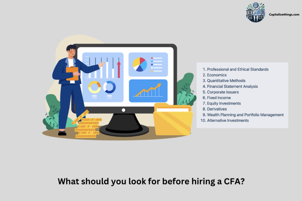 things to know before hiring a CFA