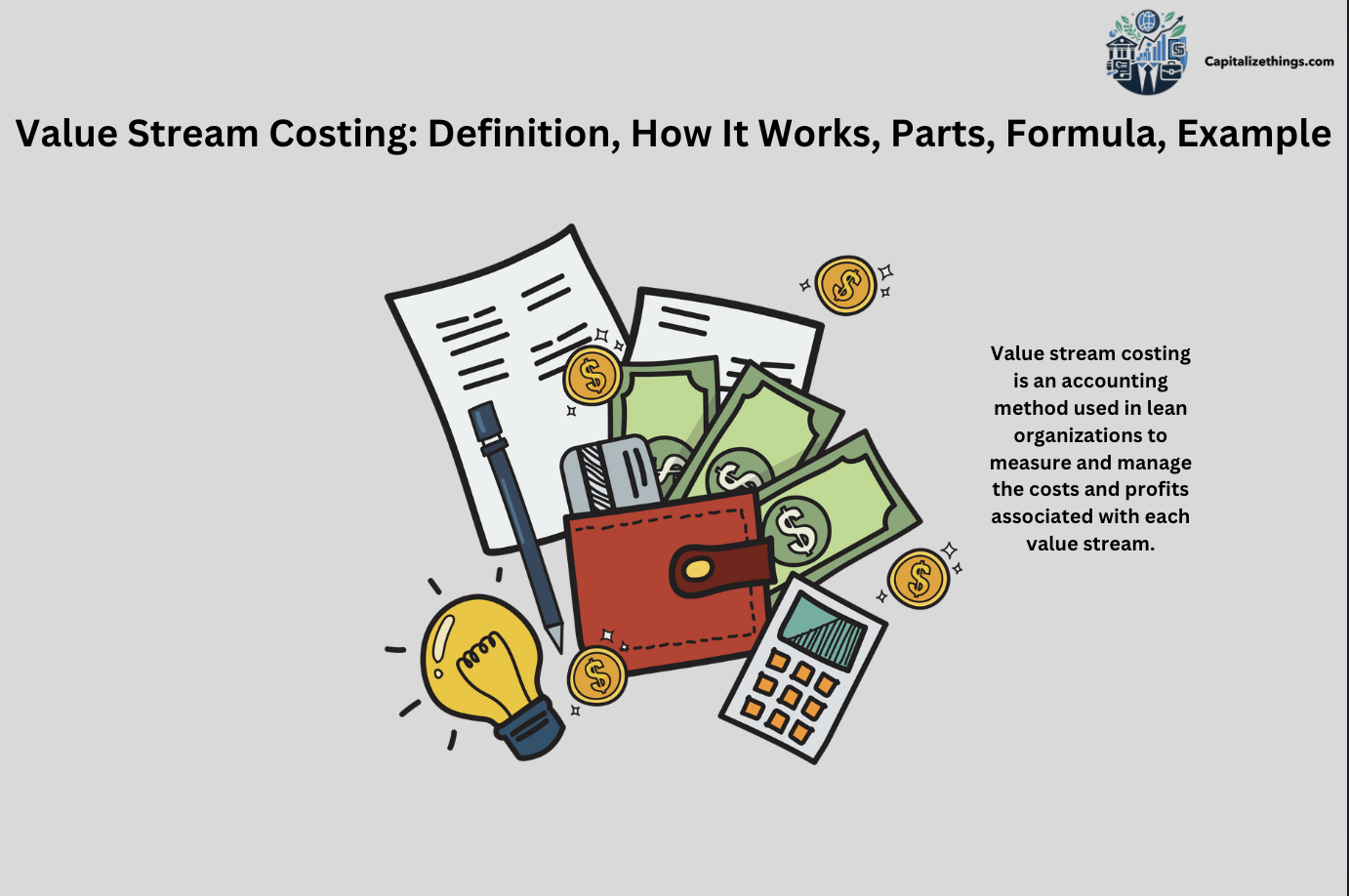 definition and working and formula of value stream costing