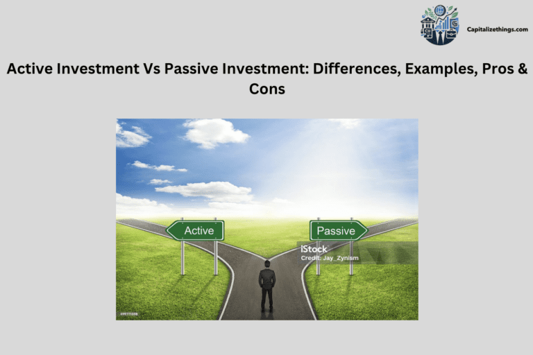 difference between active investment and passive investment