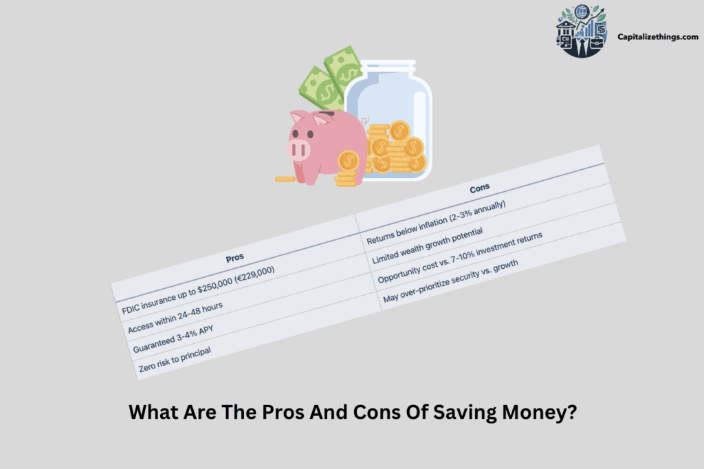 money saving advantages and disadvantages