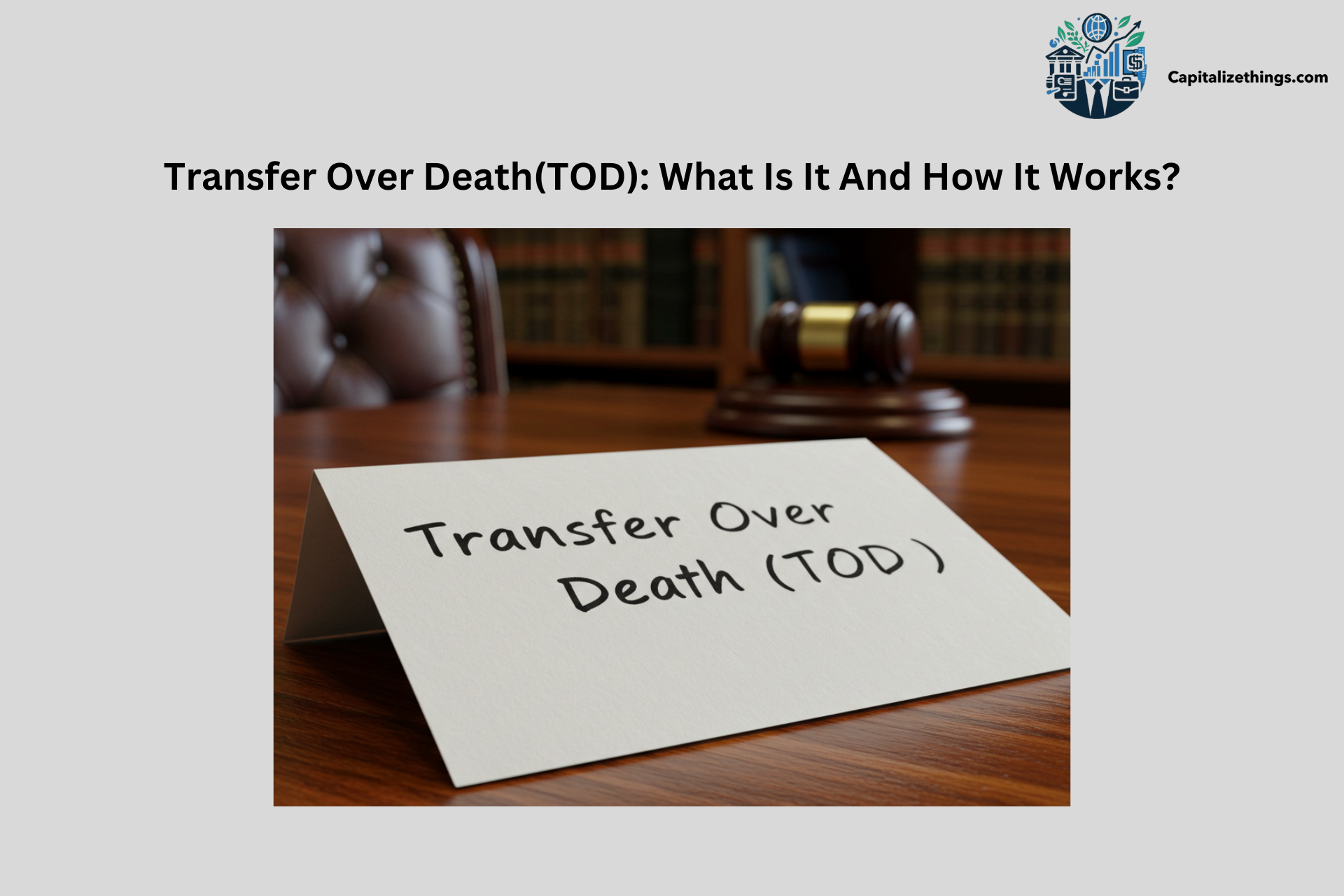 definition and working of transfer on death(TOD)