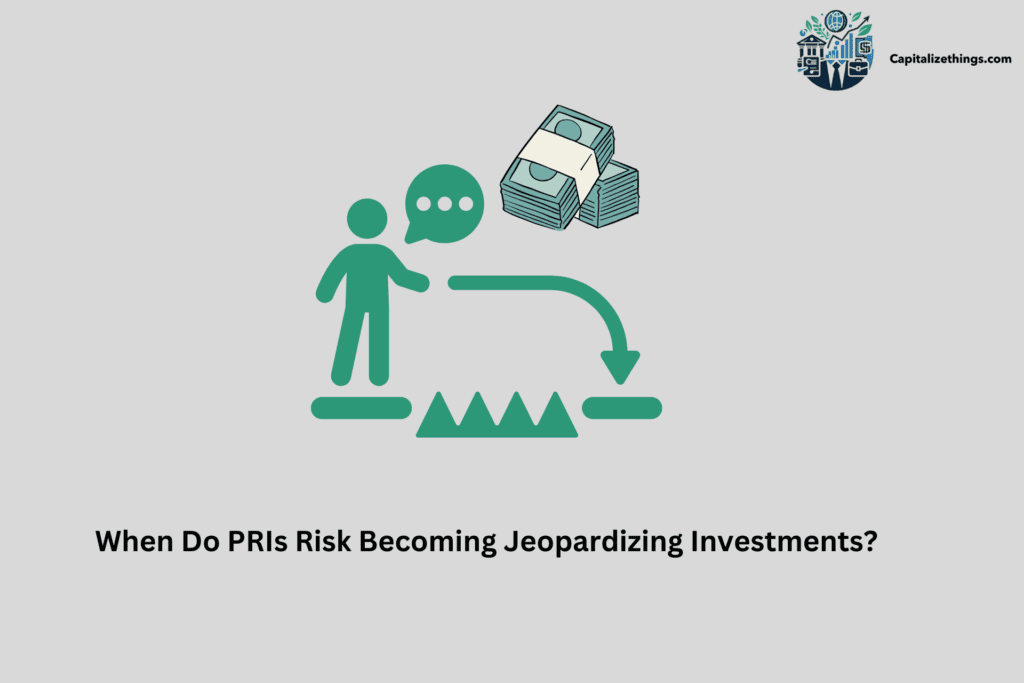 jeopardizing investment by risks in PRI